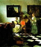 Johannes Vermeer The Concert oil painting artist